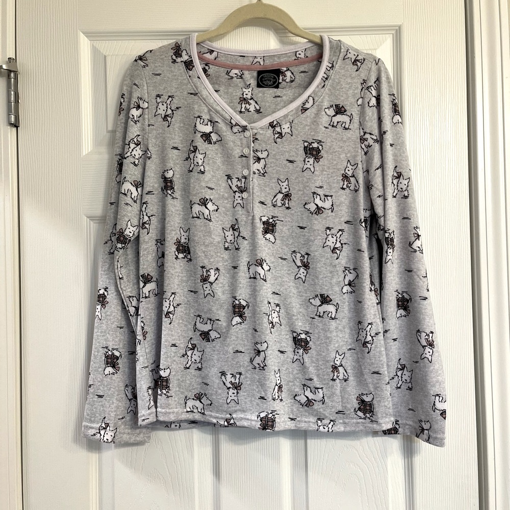 NWT Soft Sleepwear Set - Laura Ashley Scottie Theme